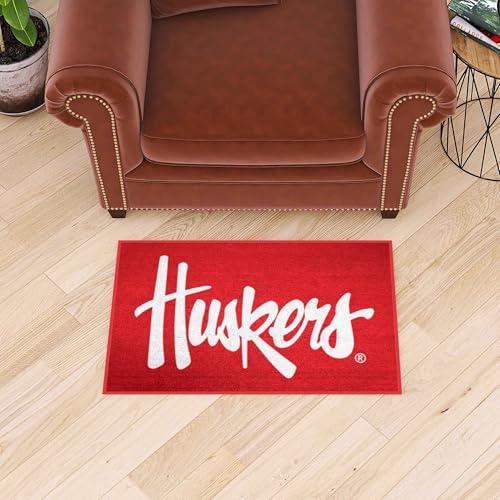 Nebraska Cornhuskers Accent Rug - 19x30 Sports Fan Mat