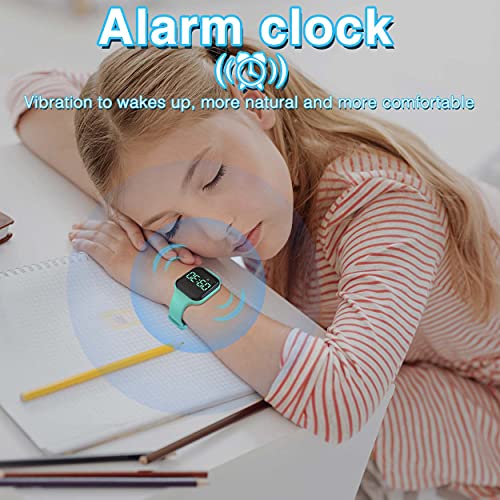 Non-Bluetooth Kids Fitness Tracker Watch - Square Blue