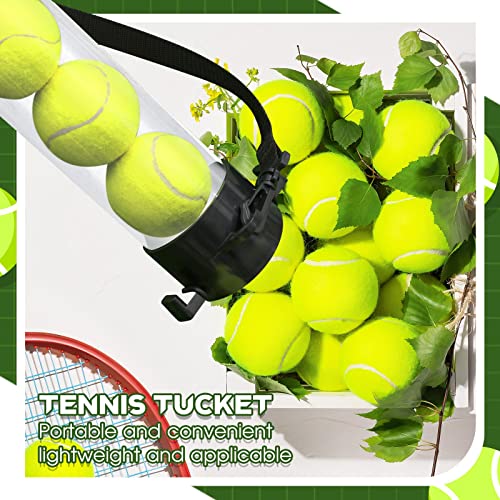 Tennis Ball Pickup Tube - 2 Pack with Shoulder Strap - Clear