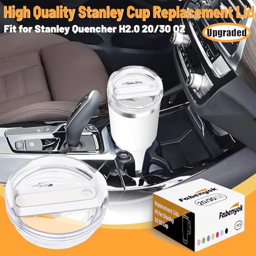 30 oz Spill-Proof Replacement Lid for Tumblers - Clear White
