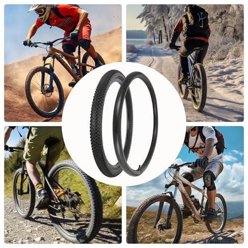 RUTU 2 Pack 26x2.35 Bike Tires with Inner Tubes for 26 Inch Cruiser