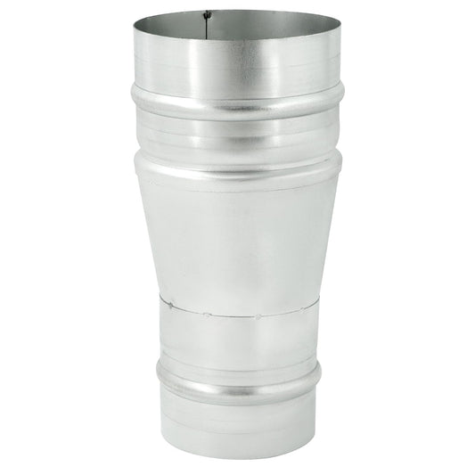 QWORK 4" to 3.15" Duct Reducer, 8.5" Long Steel HVAC Round Reducer Duct Fitting Pipe Increaser