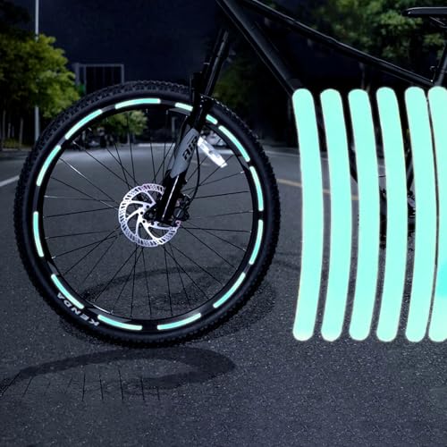 Reflective Wheel Rim Stripe Decals - 40 Pcs Laser for Safety
