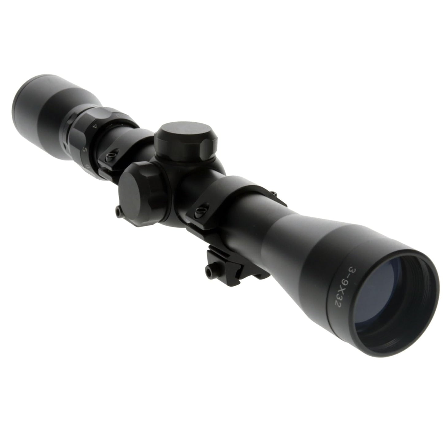 TRUGLO TRUSHOT Hunting Shooting Durable Waterproof Fogproof Shosck Resistant 1" Aluminum Tube Duplex Reticle Riflescope | Scope Rings Included - 3/8", 3-9 x 32mm