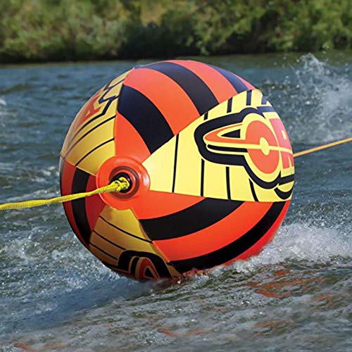 Towable Tube Ball with 60ft Rope - Standard Ball, 4100 lb Strength