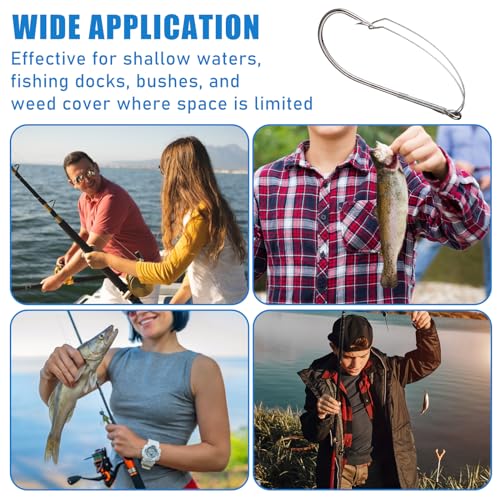 10-Pack 2/0 Weedless Wacky Rig Hooks for Bass Fishing