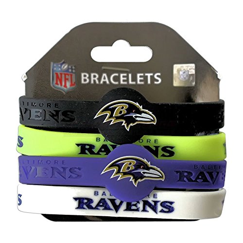 NFL Silicone Bracelets - 4-Pack for Superfans