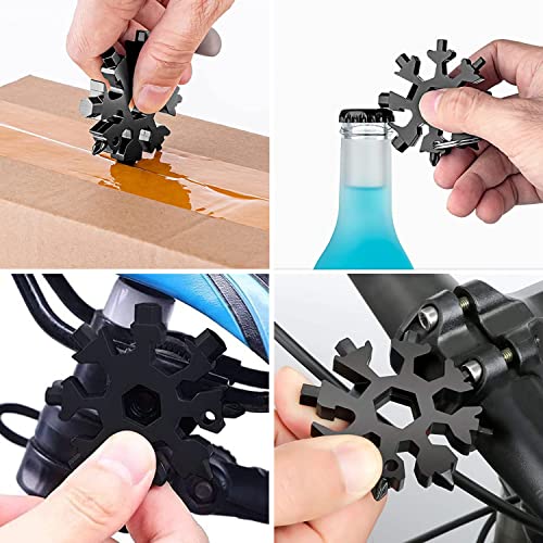 18-in-1 Snowflake Multi Tool - Black, EDC Gadget & Gift