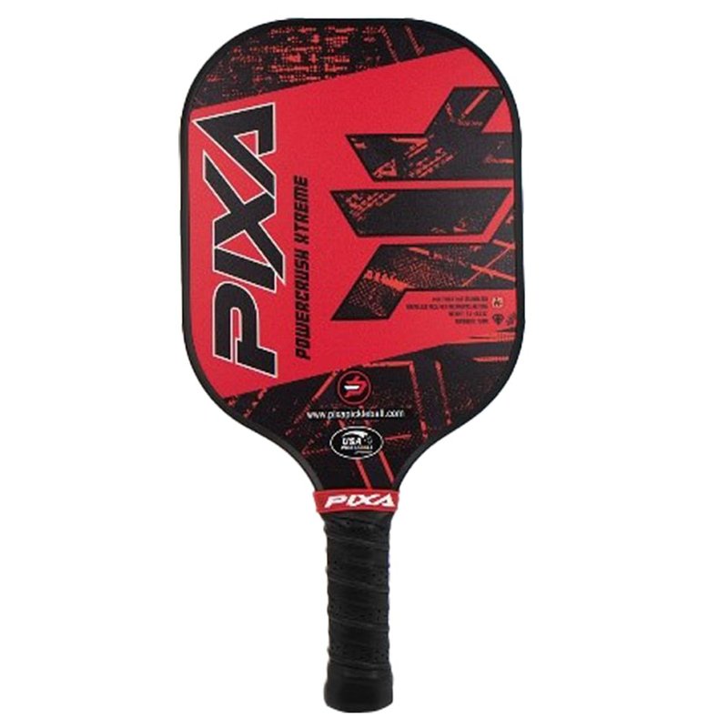 PIXA Powercrush Xtreme Fiberglass Face 13mm Pickleball Paddle with Friction Surface for Great Spin and Control! Beginner/Intermediate; Great Gift!