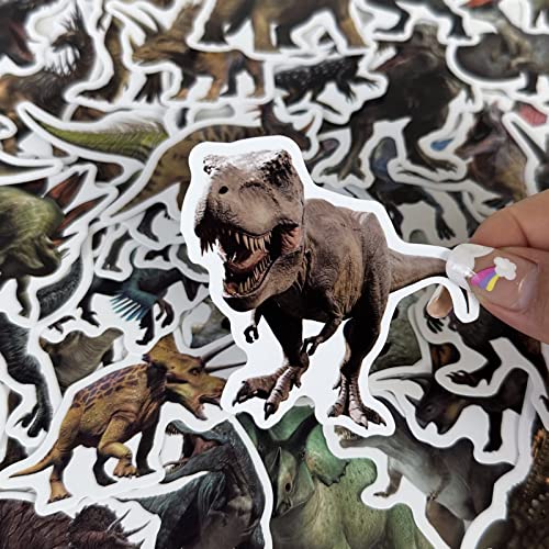 Realistic Dinosaur Stickers - 100 Vinyl Stickers for Kids