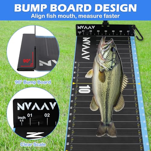 53in Fish Ruler with 1/4-Inch Increments – Waterproof PVC Measuring Board