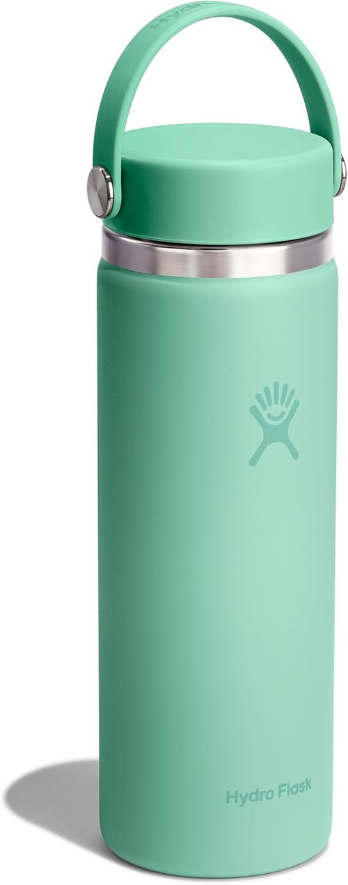 Hydro Flask Water Bottle - Insulated Stainless Steel - 20 Oz Mermaid Green, Leakproof & Refillable
