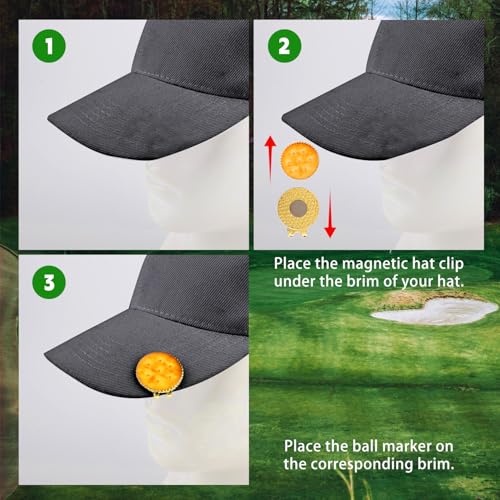 Funny Cookie Golf Ball Marker with Hat Clip - Gift for Golfers