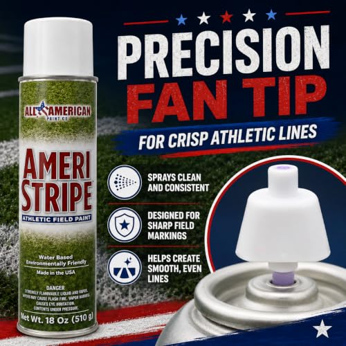 Bright White Athletic Field Marking Spray Paint - 12 Cans, 18 oz
