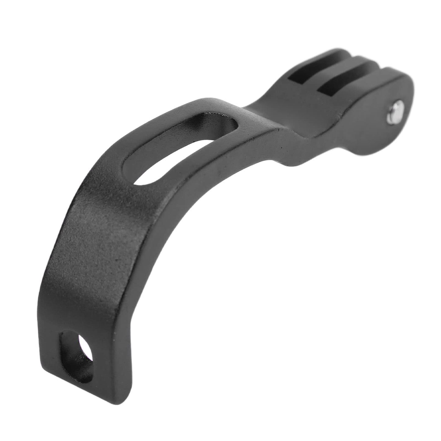LED Headlight Clamp Cycling Light Holder Handlebar Light Mount Bicycle Torch Holder Front Light Bracket Cycling Lamp Bracket for Folding Bike(Black)
