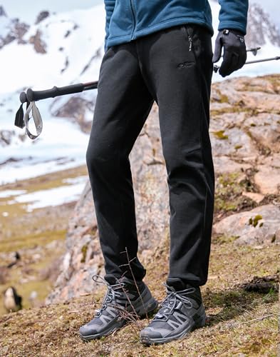 Pioneer Camp Men's Polar Fleece Lounge Joggers - Black, Medium