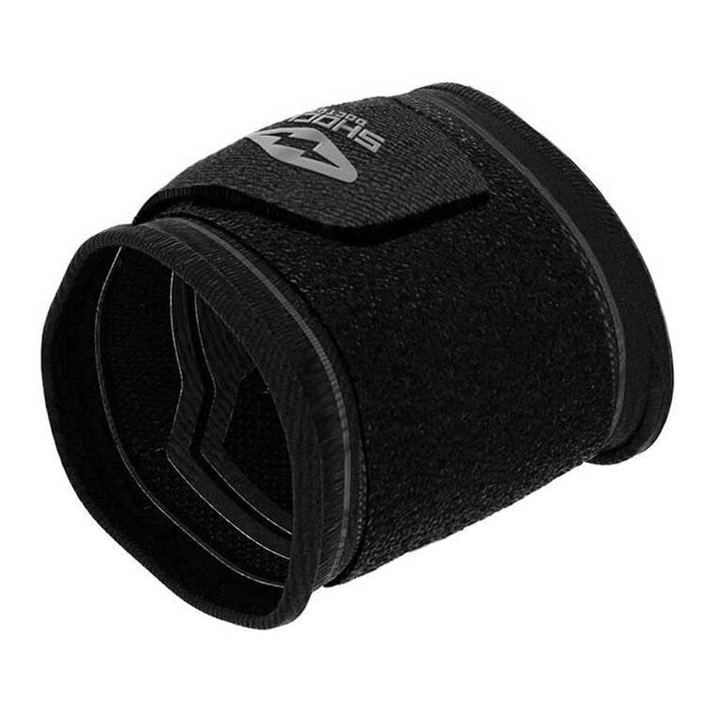 Shock Doctor Compression Knit Wrist Sleeve with Strap, Large, Black/Grey