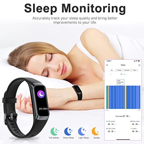 Fitness Tracker with Heart Rate, Blood Oxygen & Sleep Monitor