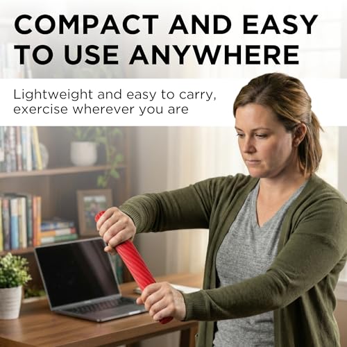 FlexBar Resistance Bar for Physical Therapy - Red - Light