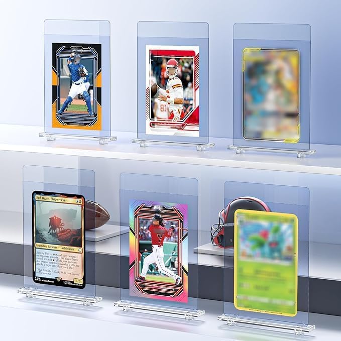 Skiennix Semi Rigid Card Holders & Soft Sleeves - 200ct Ultra Clear Protectors for Graded Cards