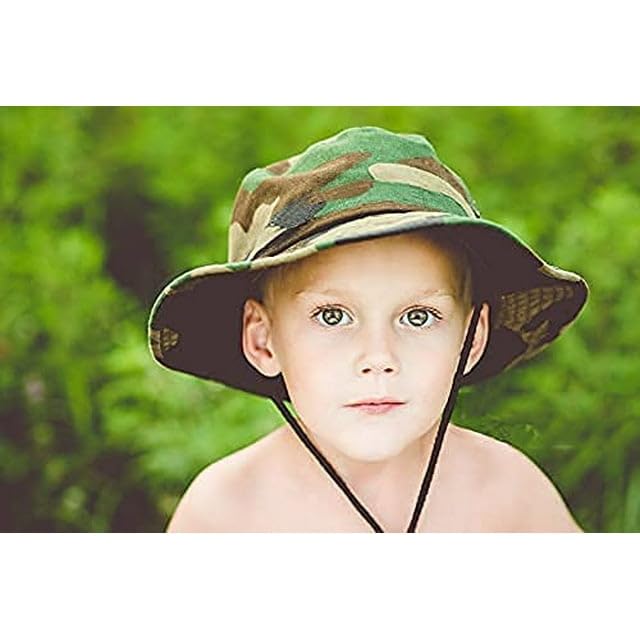 Toddler Bucket Hat - Camouflage Sun Hat for Boys (4-8 Years)