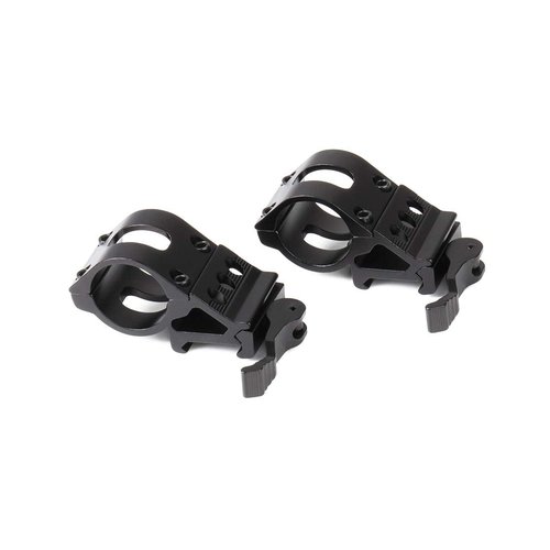 Tokflys 1''Offset Picatinny Rail Mount Ring with Quick Release Base for Flashlights/Lasers Matte Black (25.4)
