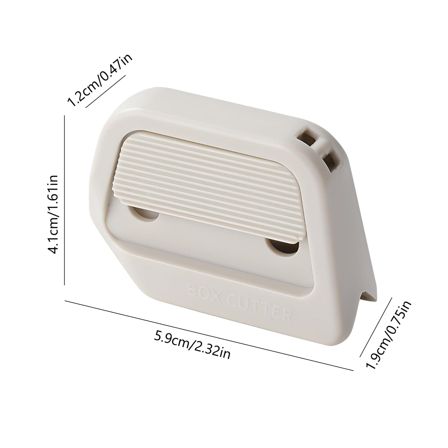 2Pack Creative Magnetic Box Cutter –Cardboard Cutting Tool, Retractable Envelope Letter Opener Unpacker with Ceramic Blade, Safe for Home and Office Use