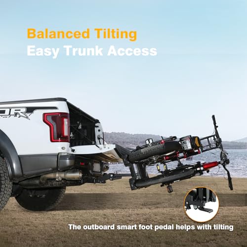 200 lbs E-Bike Hitch Rack with Ramp - Fits 2 E-Bikes