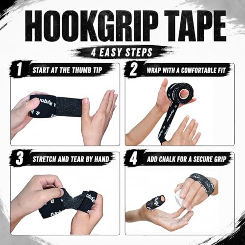 Weightlifting Thumb Tape - 3 Rolls of Self-Adhesive Grip Tape