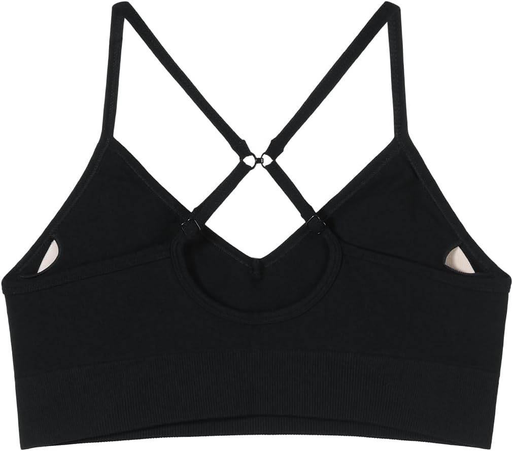AUROLA Seamless Sports Bra - Backless Padded Strappy Design for Women | Perfect for Gym & Yoga