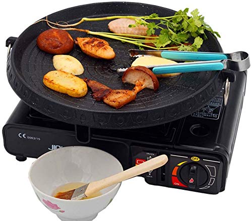 Non-Stick Korean Style BBQ Grill Pan 32x32cm Smokeless Indoor Outdoor