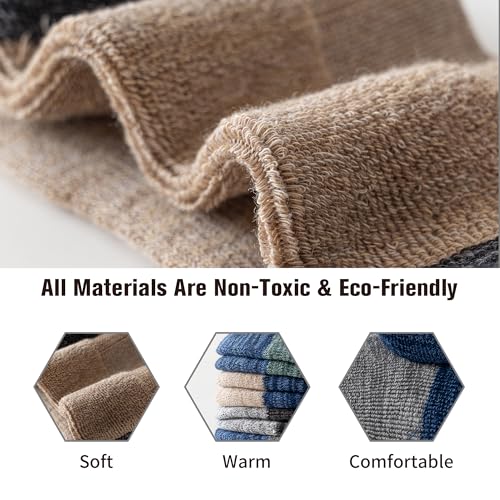 Mottee&Zconia Men’s Cushioned Ankle Socks 5-Pack Multicolor – Moisture-Wicking Work & Daily Comfort (8-10) 5 Pairs