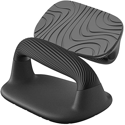 Push Up Bars - Anti-Slip Soft Plastic Handles for Strength Training - Black