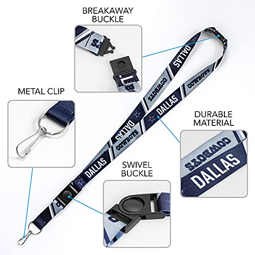 Premium 18" x 1" Unisex Safety Breakaway Lanyard for Sports Fans