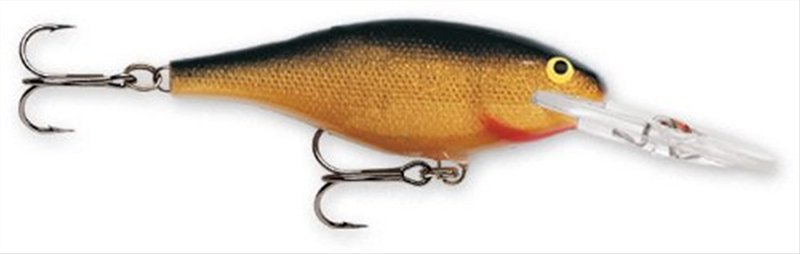 Rapala Shad Rap 08 Fishing lure, 3.125-Inch, Gold