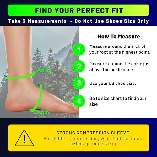 TechWare Pro Ankle Brace Compression Sleeve for Plantar Fasciitis, Achilles Tendonitis & Foot Support - White / L / XL