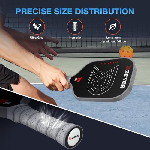 Pickleball Paddle with Polypropylene Honeycomb Core - Grey, 16.92" x 7.36"