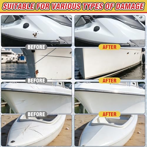 Marine Fiberglass Repair Kit - Gelcoat & Waterproof Epoxy Filler