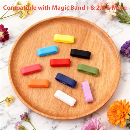12pcs Silicone Band Keeper Clips for Magic Band Plus and 2.0