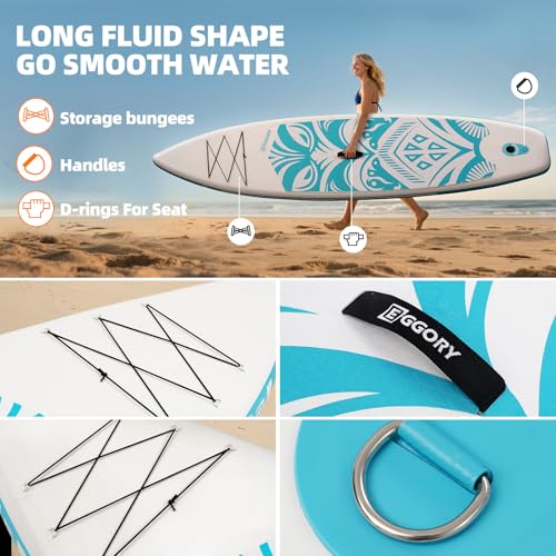 Inflatable Paddle Board - Stable Non-Slip Deck, Portable Set - Totem Green
