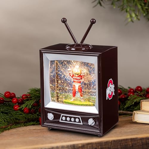 Ohio State University Snow Globe Lantern - Vintage TV Design