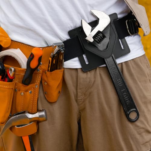 Spud Wrench Holder, Heavy-Duty Leather Tool Holder with Tucked Tunnel Loop Design, Tool Organizer