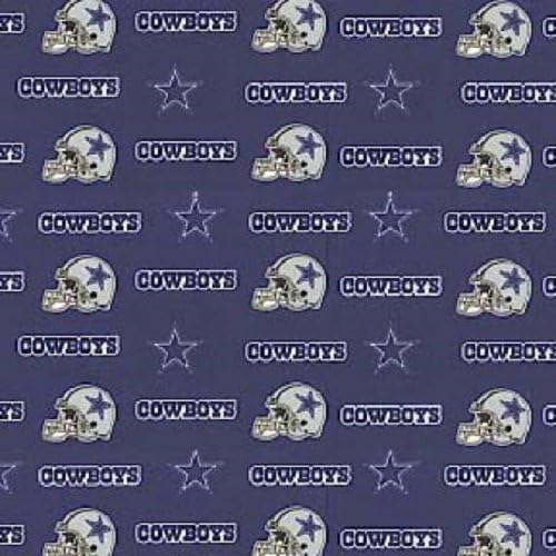 Dallas Cowboys 100% Cotton Fabric - 58" Wide Quilting Material