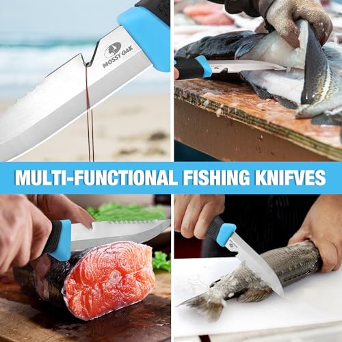 Mossy Oak 4" Fishing & Bait Knife with Protective Sheath