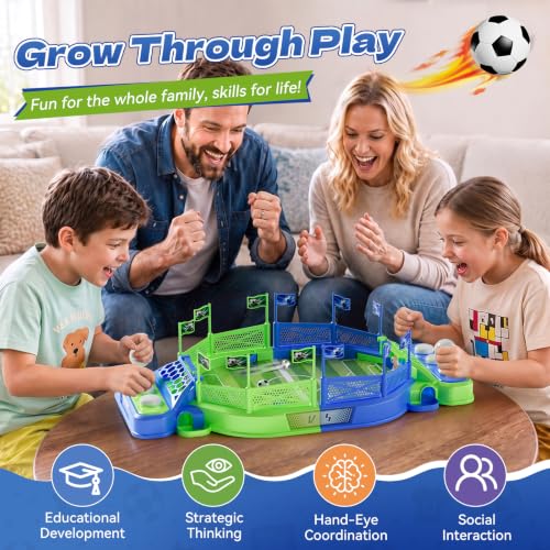 Peaciar 21-Inch Mini Foosball Table for Kids, Tabletop Soccer Game for Children