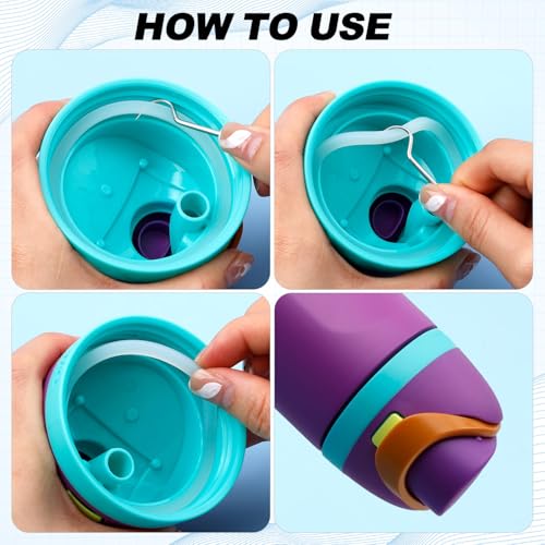 Owala Water Bottle Replacement Parts - Black, 9 Pieces