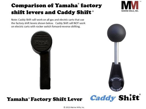 Caddy Shift Yamaha Golf Cart Forward Reverse Shift Lever Handle - Yamaha Accessories & Parts - Ergonomic Shifter Knob Upgrade - Direct Replacement EZ Shift for Your Golf Cart