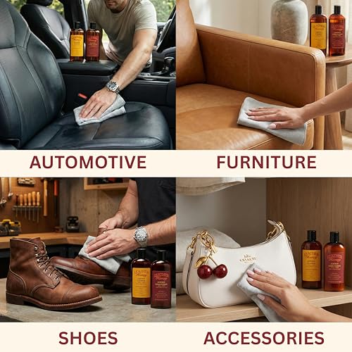 Leather Conditioner - 8 Fl Oz Non-Toxic Formula for All Leather