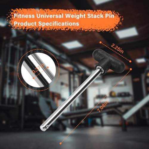 Weight Stack Pin - Heavy Duty Replacement for Home Gym - 1 pcs