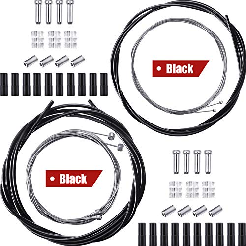Universal Bike Brake Cable Kit - Black Bicycle Cable Housing Set
